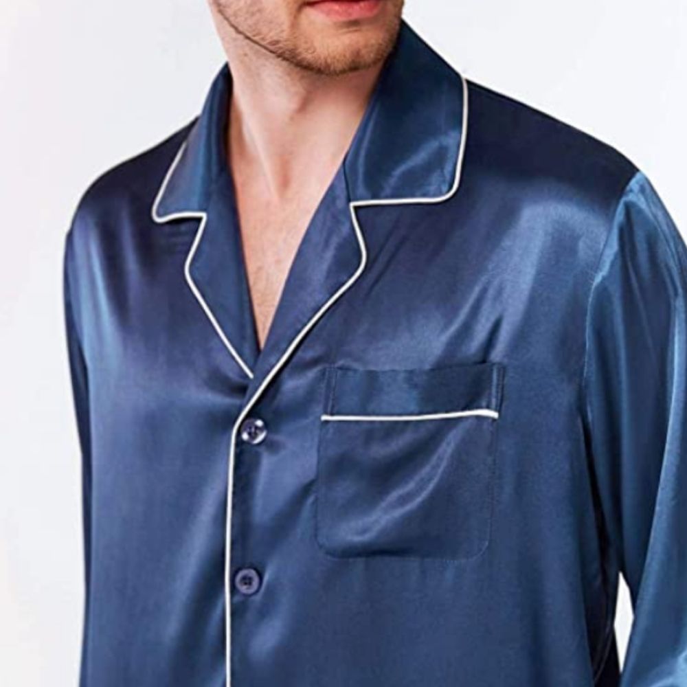 buy red satin silk pyjamas online