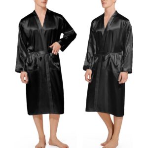 buy satin kimono robe for men